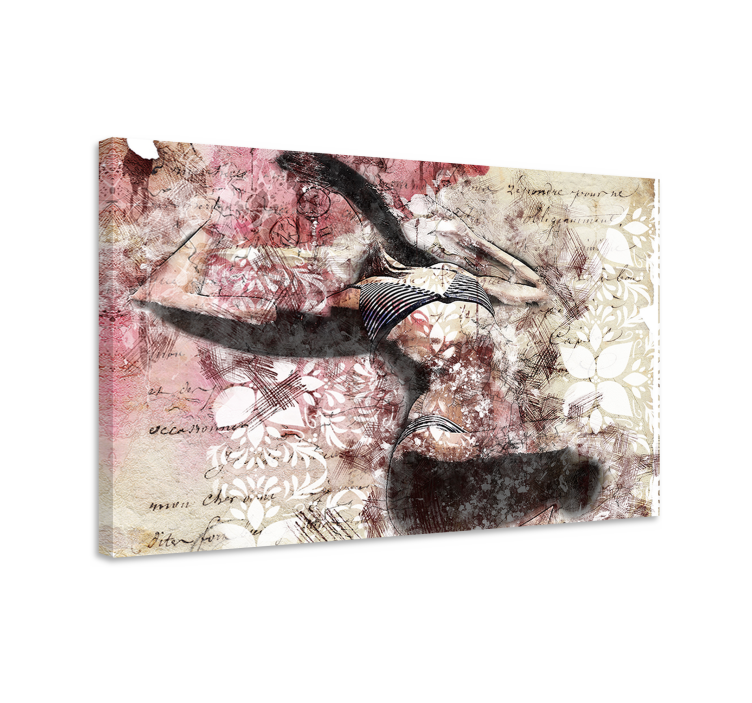 盲人舞者剪影设计 - TenStickers