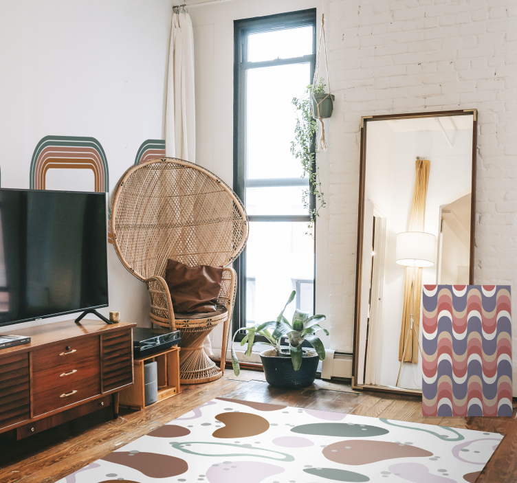 盲人几何波浪图案设计 - TenStickers