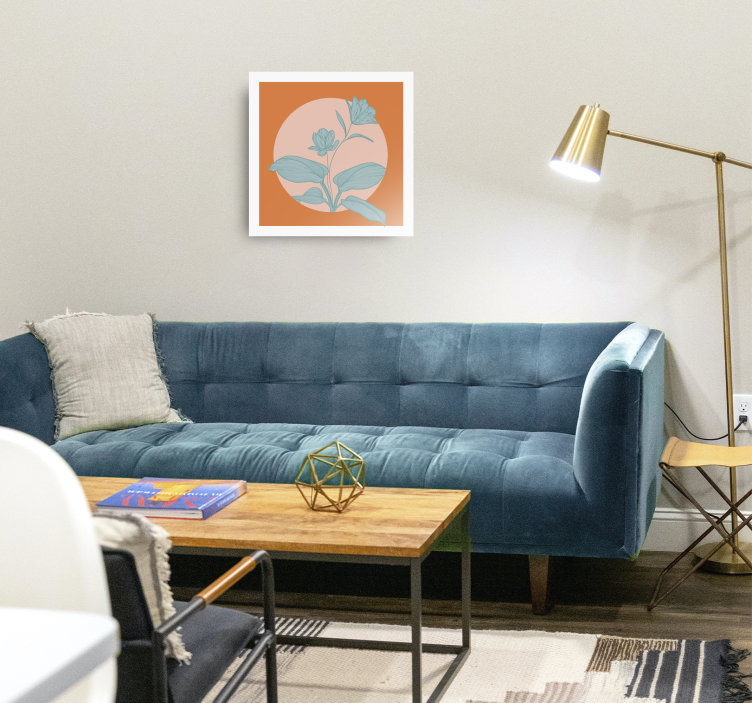 盲人视觉训练橙色风格插图 - TenStickers