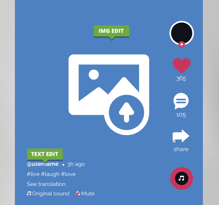 盲人专属定制 抖音 - TenStickers