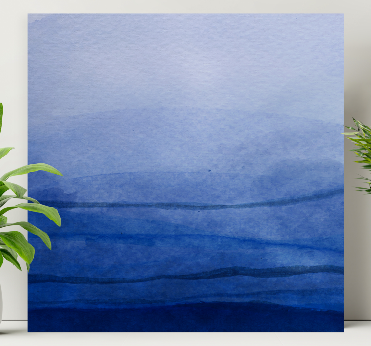 盲人感知层次感蓝色调 - TenStickers