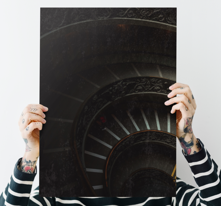 盲人感知螺旋楼梯深度 - TenStickers