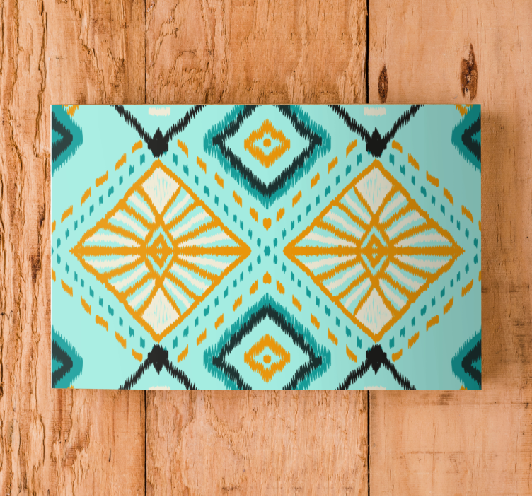 非洲风格抽象设计几何画布 - TenStickers