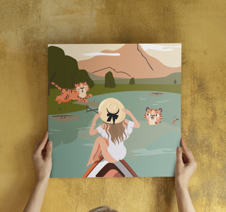 盲人动物在自然中的老虎 - TenStickers