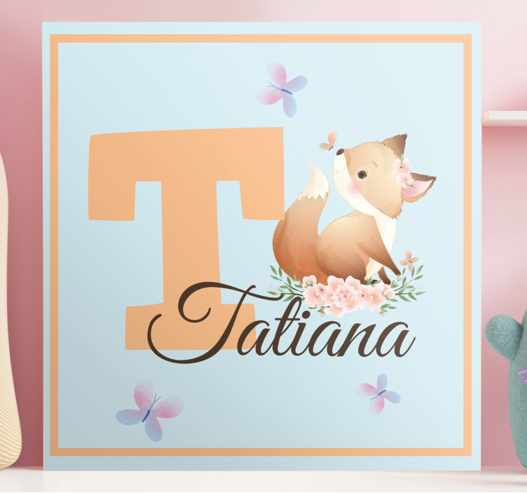 盲人苗圃友好的狐狸 - TenStickers