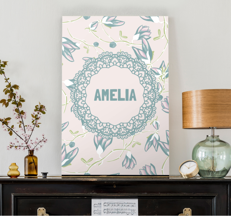 盲人视觉训练花卉蕾丝设计 - TenStickers