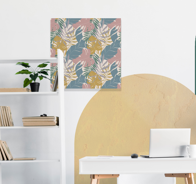 盲人视觉训练热带叶子图案 - TenStickers