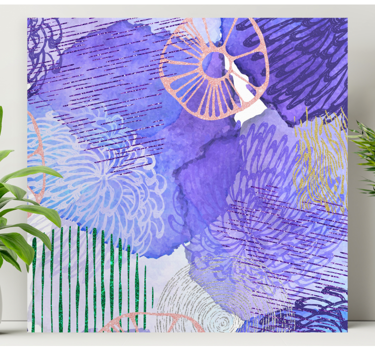 花溅画布艺术版画 - TenStickers