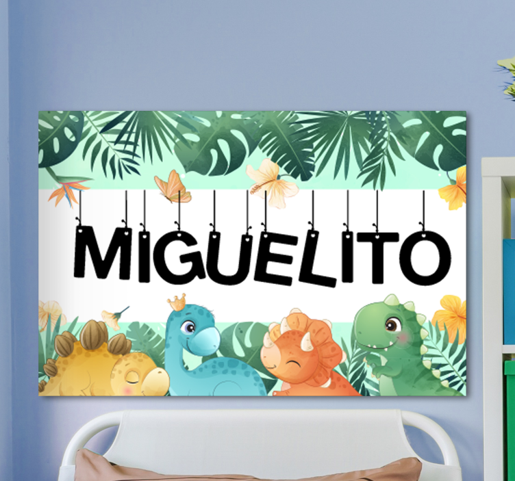 盲人马行可爱恐龙场景 - TenStickers