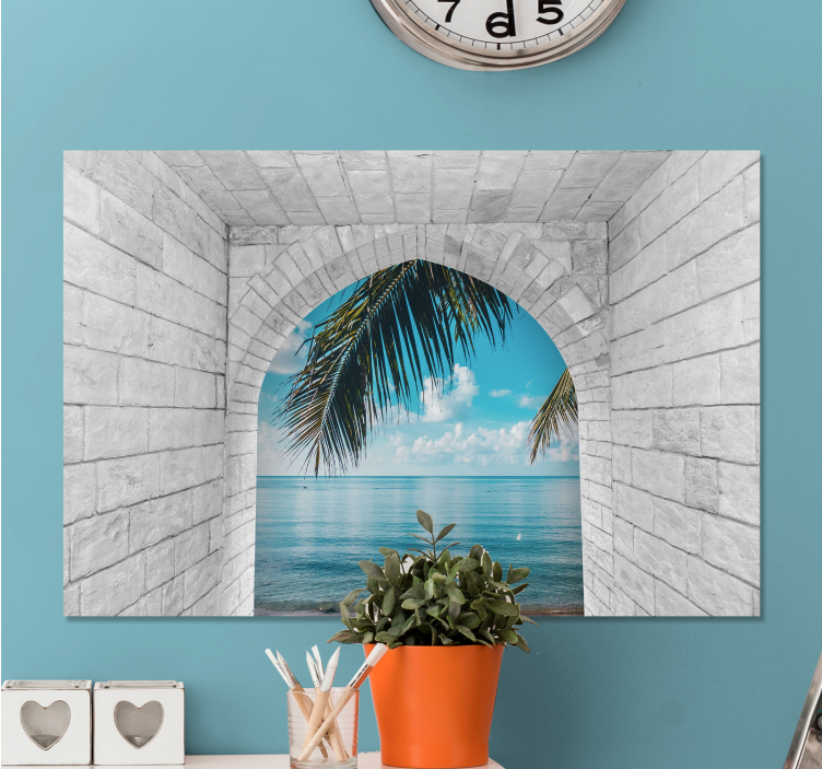 盲人游览风景海洋之景拱门 - TenStickers