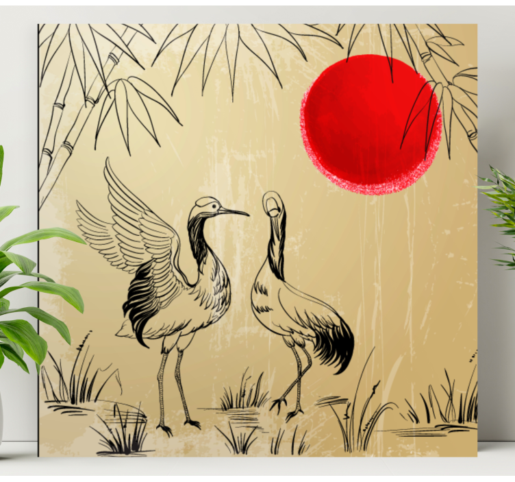 盲人曼陀罗与鹤与阳光 - TenStickers