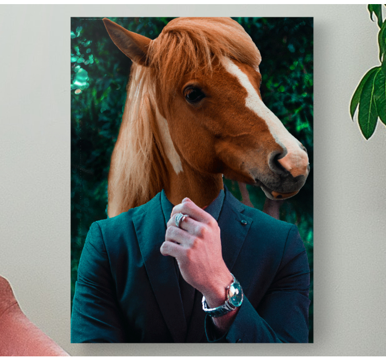 马先生动物画布版画 - TenStickers