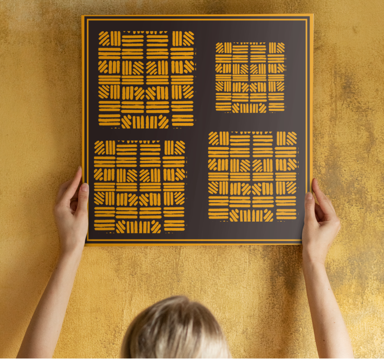 盲人现代化几何排列概念 - TenStickers