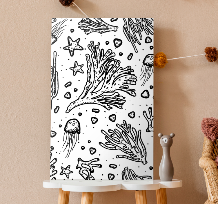 盲人海洋的珊瑚礁生态 - TenStickers