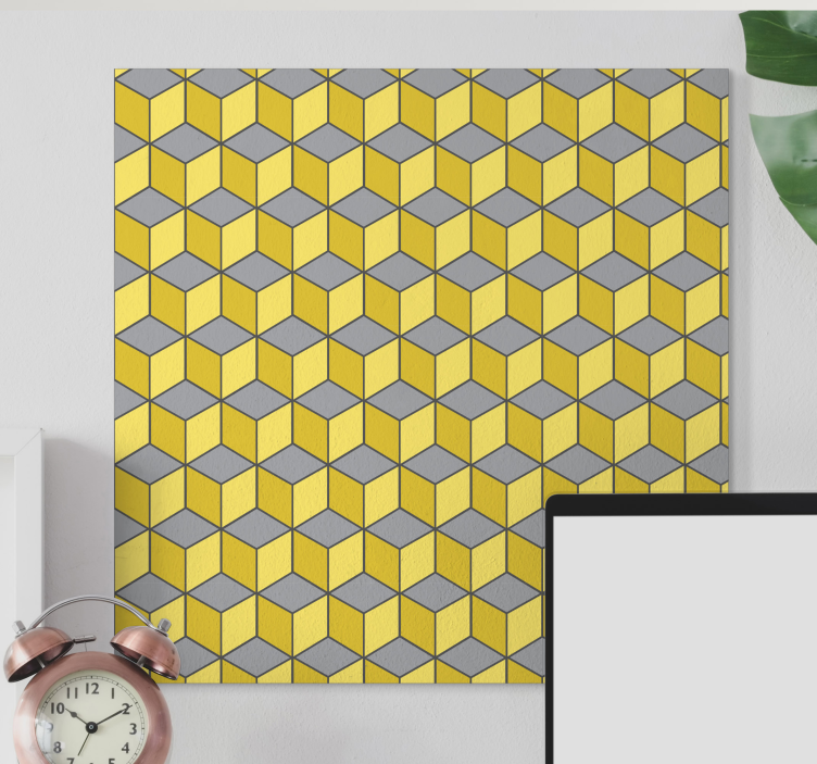Pantone正方形3d画布打印 - TenStickers
