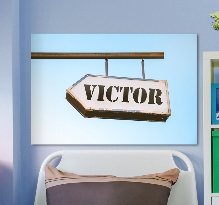 个性化名称签名画布 - TenStickers