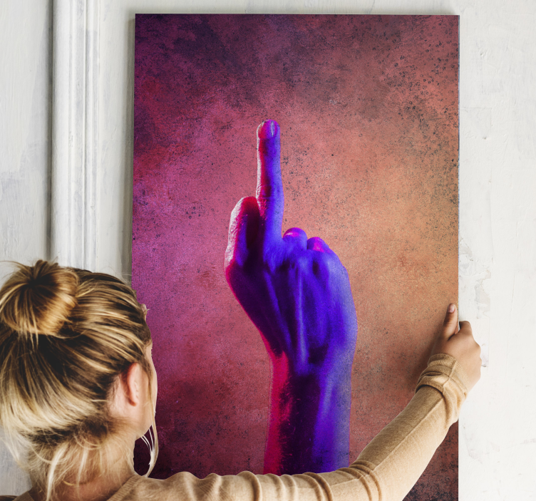 盲人乡村发展生动手势 - TenStickers