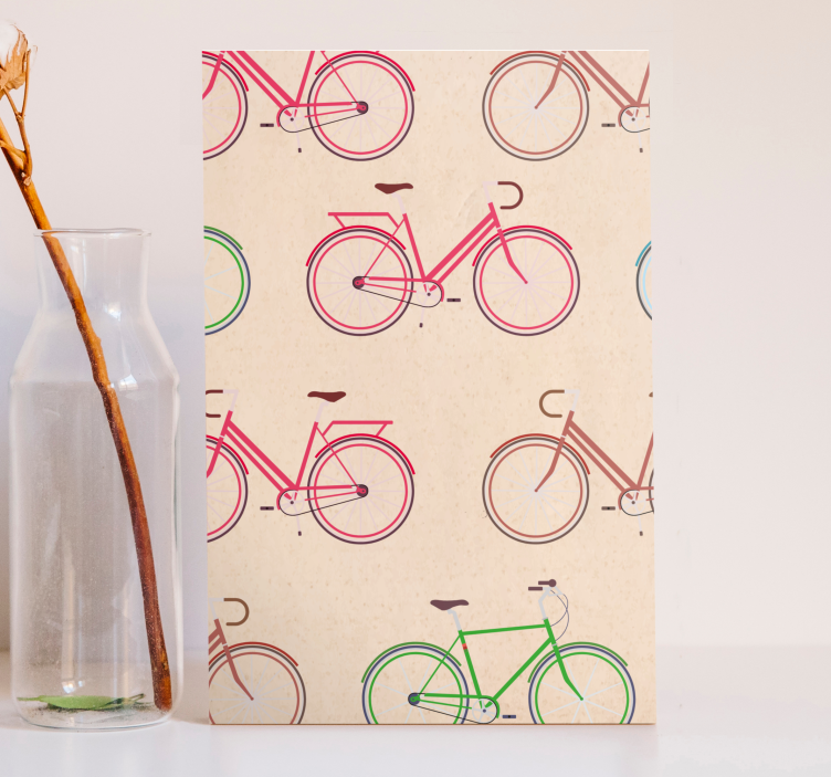 盲人体育：多彩自行车图案 - TenStickers