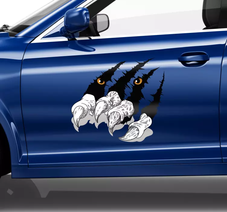 老虎的爪子汽车贴纸 - TenStickers