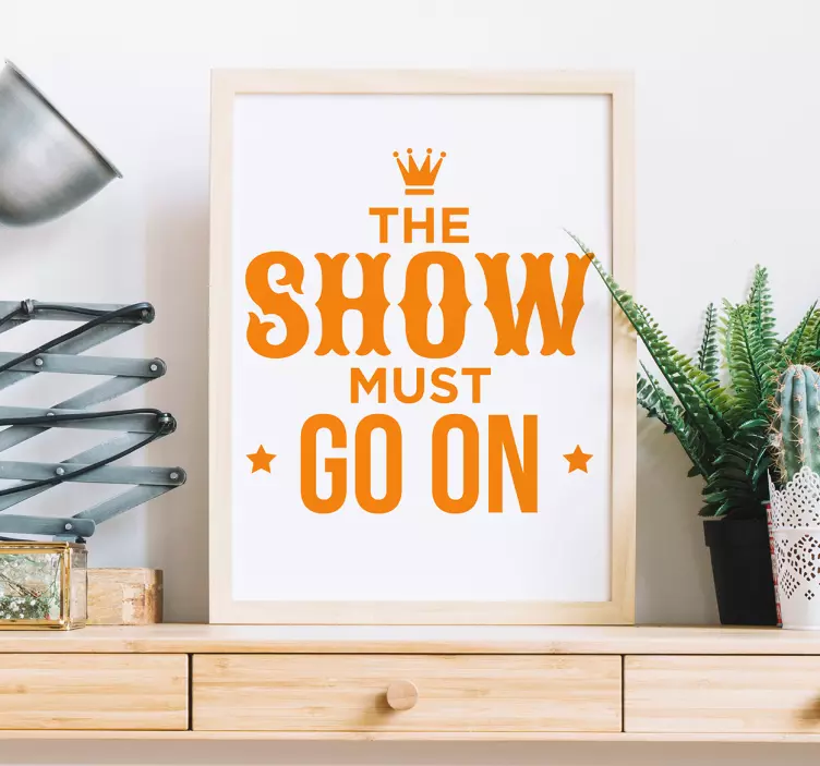 皇后印刷消息歌词墙贴 - TenStickers