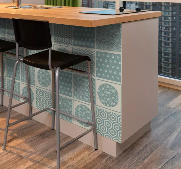 贴膜贴纸绿色日式风格 - TenStickers