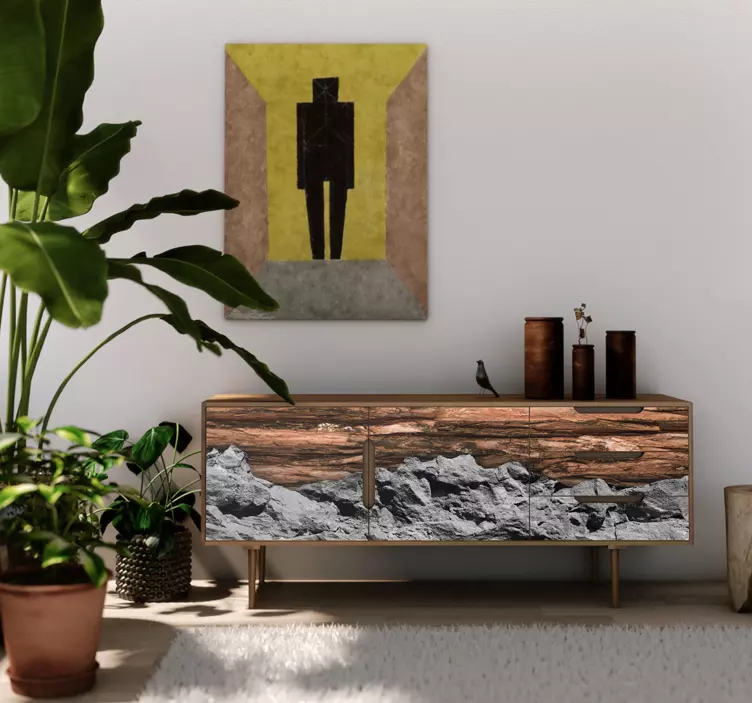 家具贴纸火柴和石头 - TenStickers