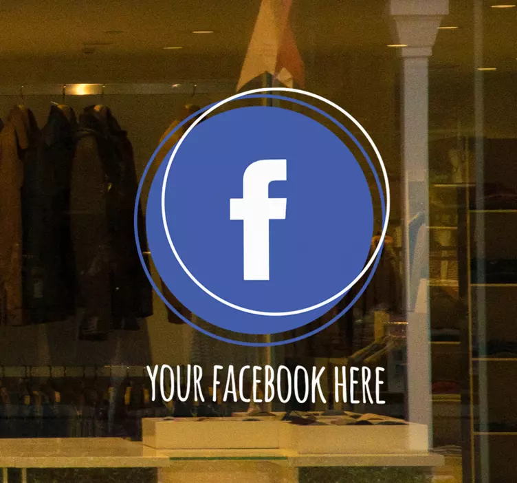 贴纸 店前标志 社交媒体标志 - TenStickers