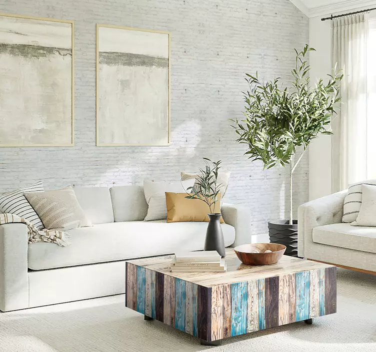 彩绘木客厅墙面装饰 - TenStickers