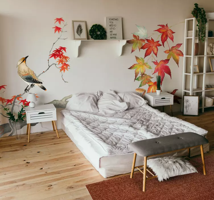 日本枫叶墙贴 - TenStickers