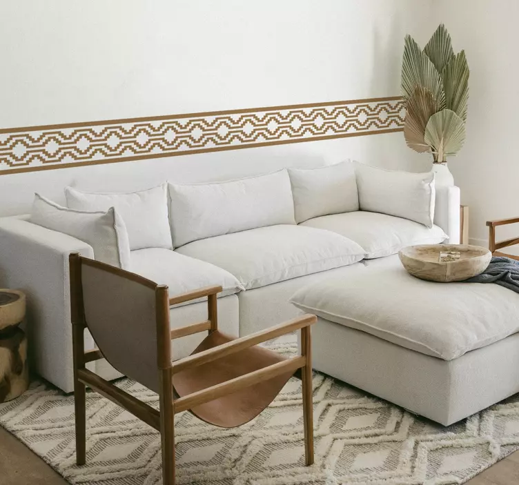 贴纸 客厅墙贴 绿色几何形状 - TenStickers