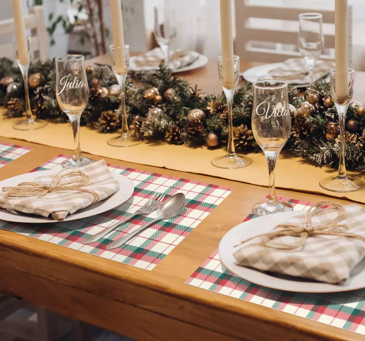 动物贴画 定制香槟酒杯 - TenStickers