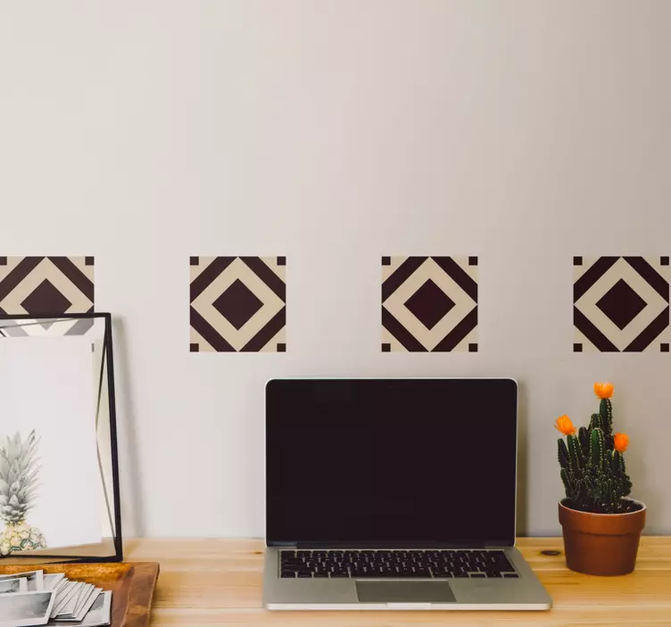 贴膜贴纸几何钻石图案 - TenStickers