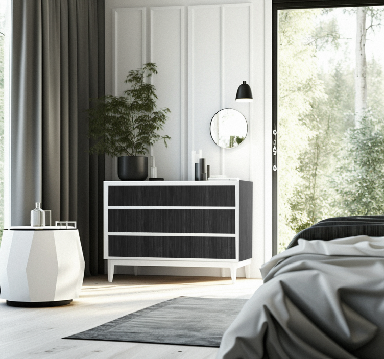 家具贴纸 黑木 - TenStickers