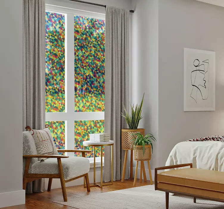 贴纸 透明几何 - TenStickers