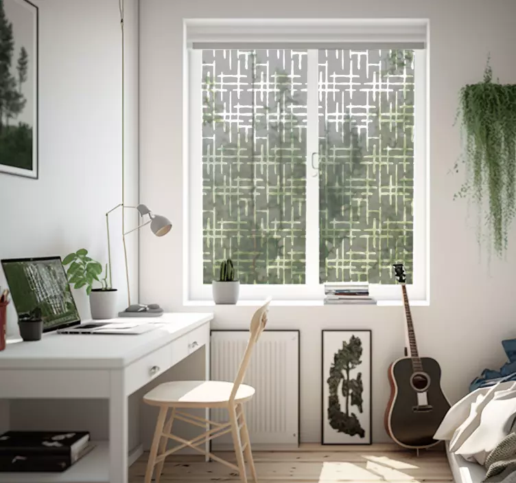 贴纸 透明的交叉线 - TenStickers