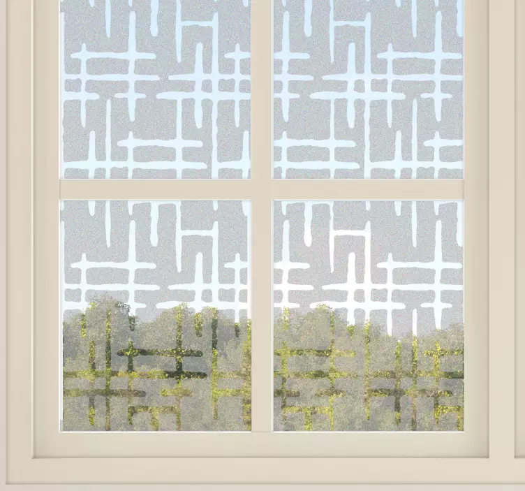 贴纸 透明的交叉线 - TenStickers