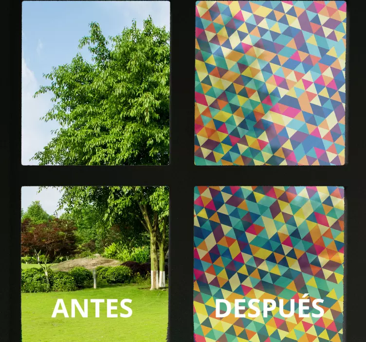 贴纸 透明几何 - TenStickers