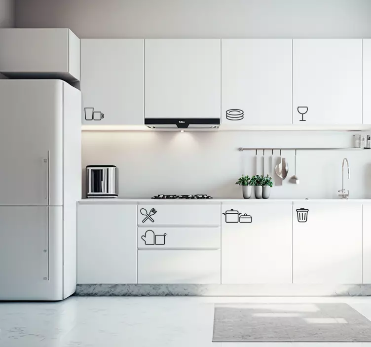 厨房用具贴纸 图标用于厨房 - TenStickers