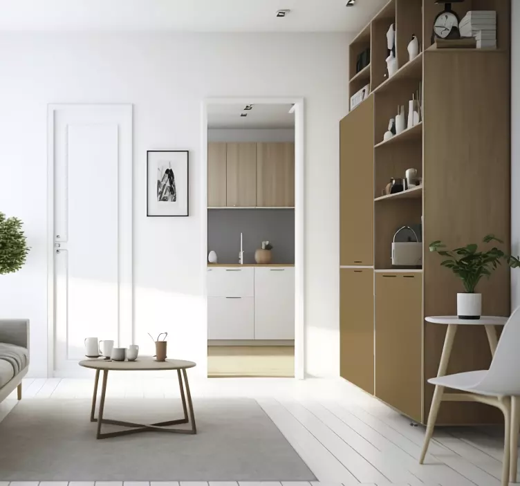 家具贴纸 马特米色棕色 - TenStickers