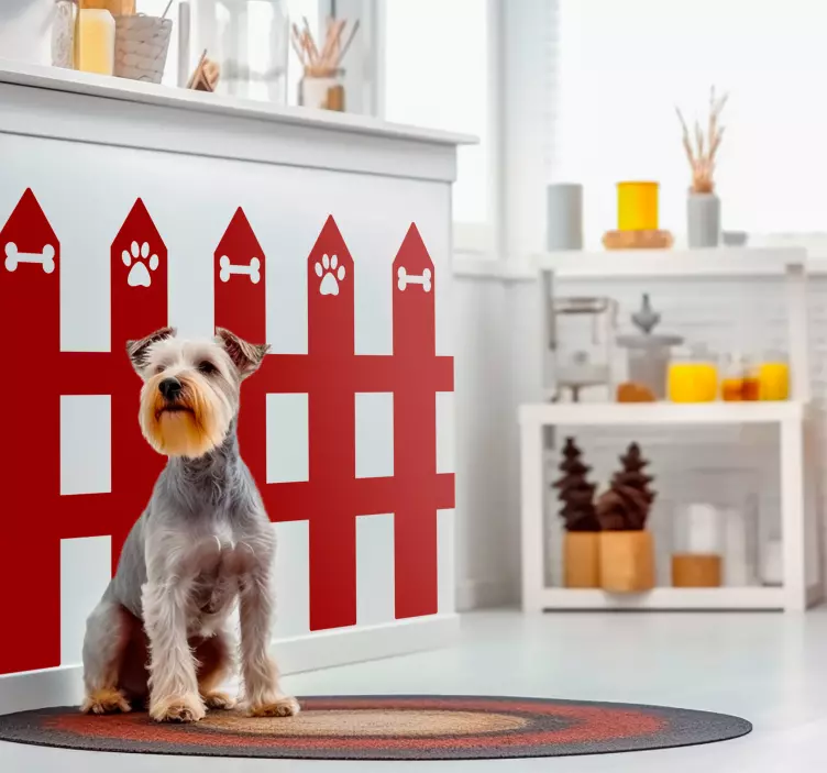 宠物墙贴纸 园林围栏 - TenStickers