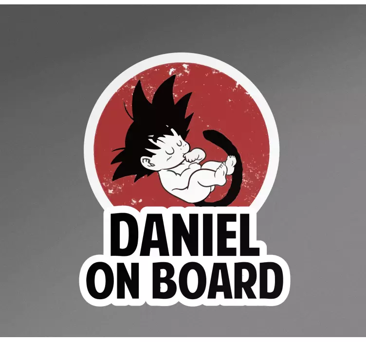 汽车贴纸可定制婴儿角色 - TenStickers