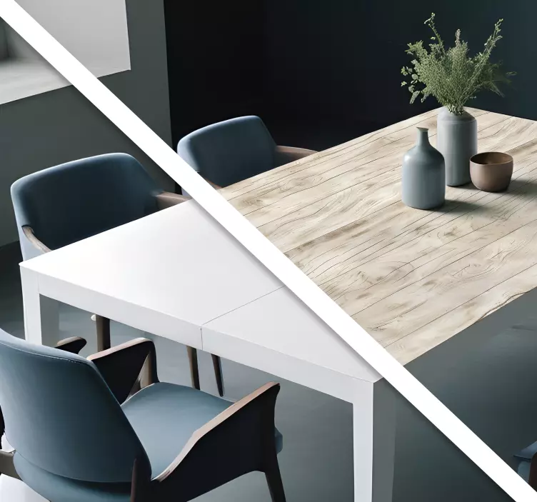 贴纸餐厅 适合做桌子的浅色木材 - TenStickers