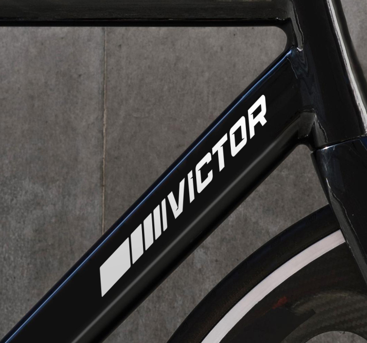 贴纸自行车展现运动风格 - TenStickers