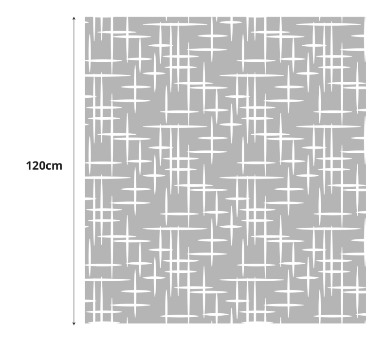 淋浴贴纸 现代线条 - TenStickers