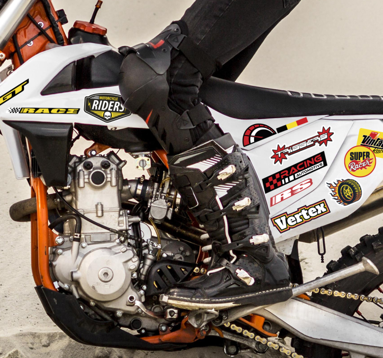 贴纸 摩托车贴纸 个人炸弹包 - TenStickers