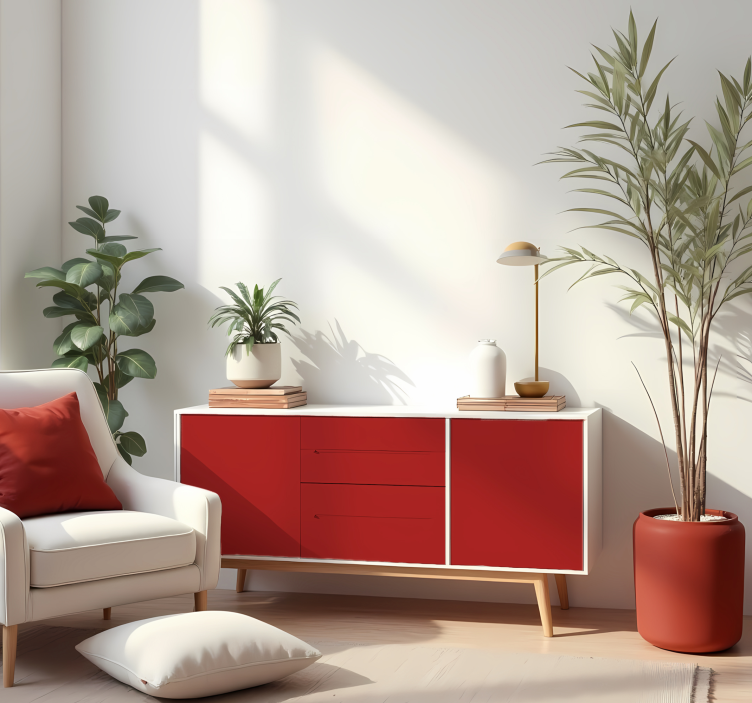 贴纸乙烯基 哑光红 - TenStickers