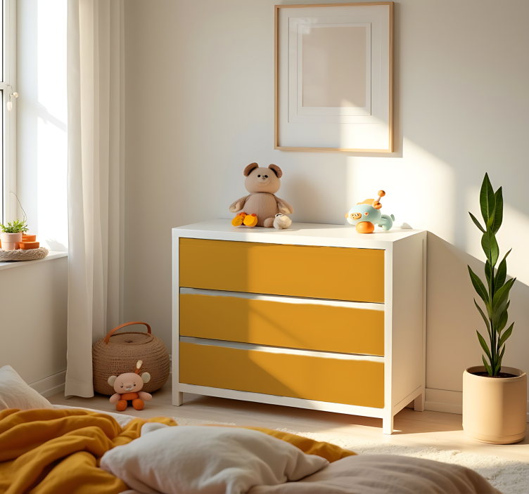 贴纸乙烯基 哑光黄 - TenStickers