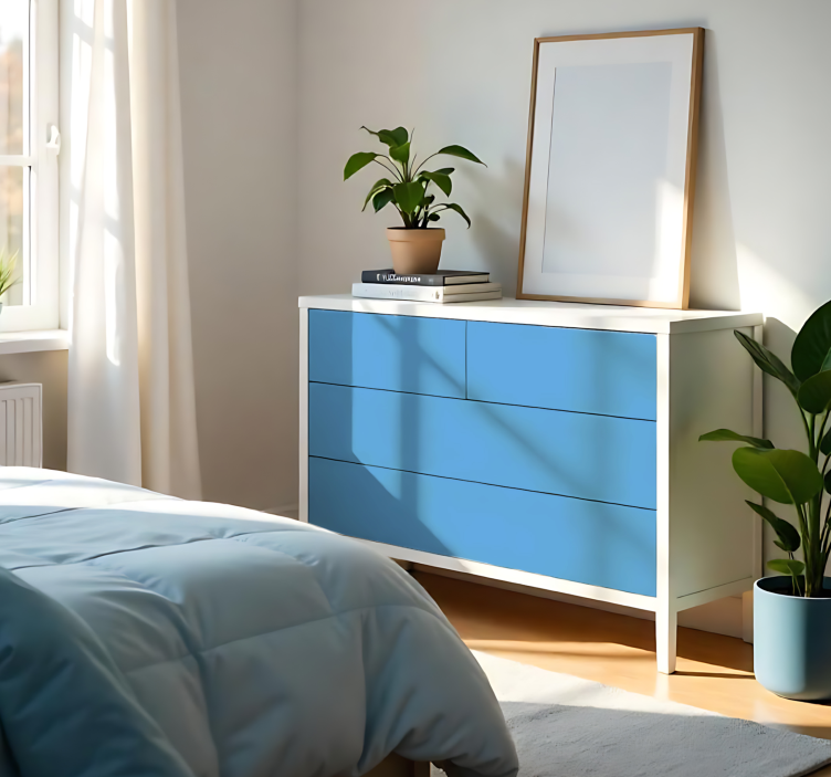 贴纸乙烯基 哑光浅蓝色 - TenStickers