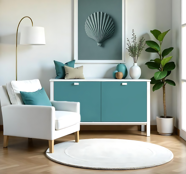 贴纸乙烯基 哑光深绿松石色 - TenStickers