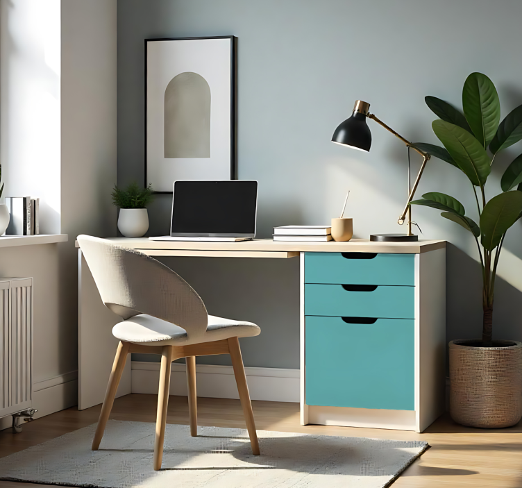 贴纸乙烯基 哑光中绿松石色 - TenStickers